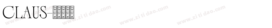 CLAUS字体转换