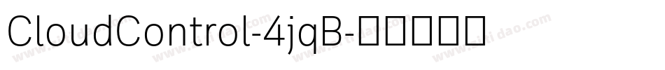 CloudControl-4jqB字体转换