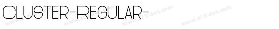 Cluster-Regular字体转换