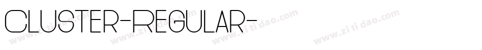 Cluster-Regular字体转换