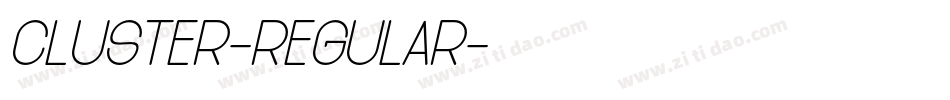 Cluster-Regular字体转换