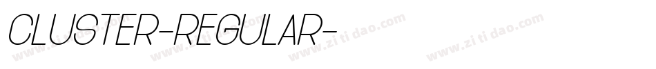 Cluster-Regular字体转换