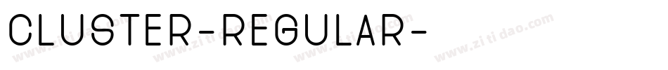 Cluster-Regular字体转换