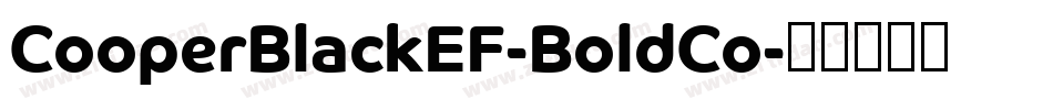 CooperBlackEF-BoldCo字体转换