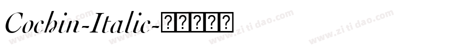 Cochin-Italic字体转换