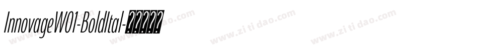 InnovageW01-BoldItal字体转换 InnovageW01-BoldItal字体转换