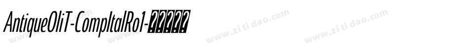 AntiqueOliT-CompItalRo1字体转换 AntiqueOliT-CompItalRo1字体转换
