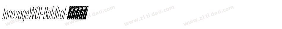 InnovageW01-BoldItal字体转换 InnovageW01-BoldItal字体转换
