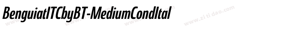 BenguiatITCbyBT-MediumCondItal字体转换 BenguiatITCbyBT-MediumCondItal字体转换