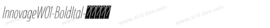 InnovageW01-BoldItal字体转换 InnovageW01-BoldItal字体转换