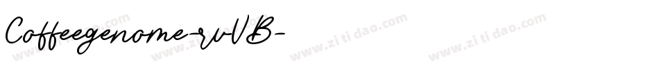 Coffeegenome-rvVB字体转换