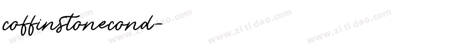 coffinstonecond字体转换