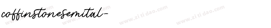 coffinstonesemital字体转换