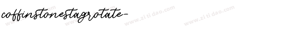 coffinstonestagrotate字体转换