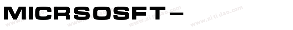 micrsosft字体转换