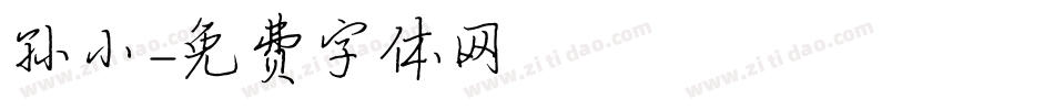 孙小字体转换