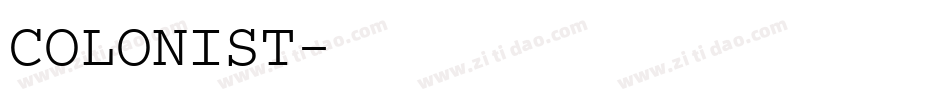 COLONIST字体转换
