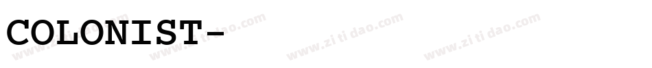 COLONIST字体转换