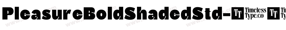 PleasureBoldShadedStd字体转换