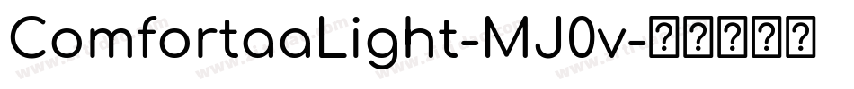 ComfortaaLight-MJ0v字体转换