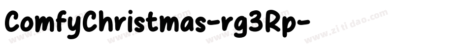 ComfyChristmas-rg3Rp字体转换