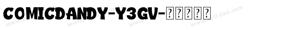 ComicDandy-y3gV字体转换