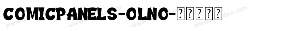 ComicPanels-oln0字体转换