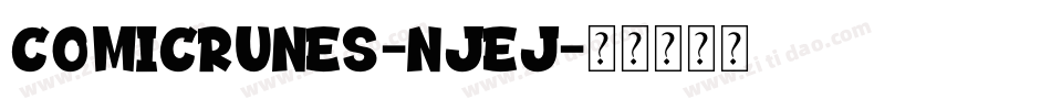 ComicRunes-njeJ字体转换