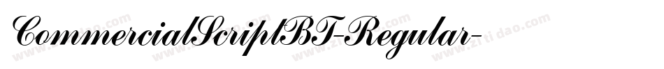 CommercialScriptBT-Regular字体转换 CommercialScriptBT-Regular字体转换