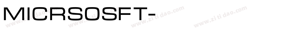 micrsosft字体转换