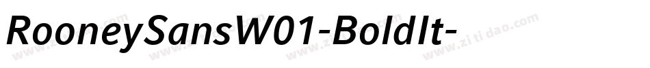 RooneySansW01-BoldIt字体转换