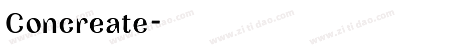 Concreate字体转换