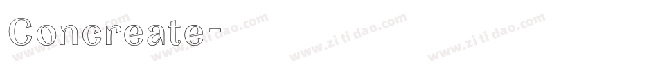 Concreate字体转换