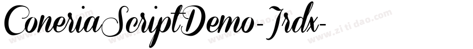 ConeriaScriptDemo-Jrdx字体转换