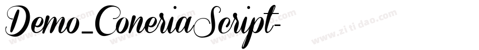 Demo_ConeriaScript字体转换