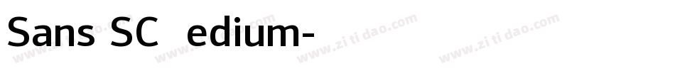Sans_SC_Medium字体转换