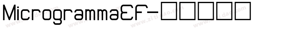 MicrogrammaEF字体转换