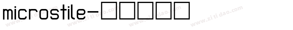 microstile字体转换