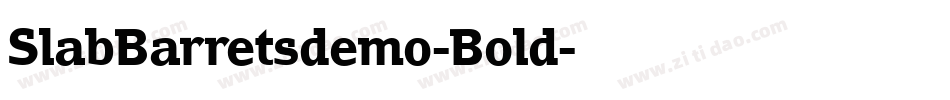 SlabBarretsdemo-Bold字体转换