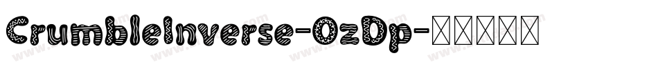 CrumbleInverse-OzDp字体转换
