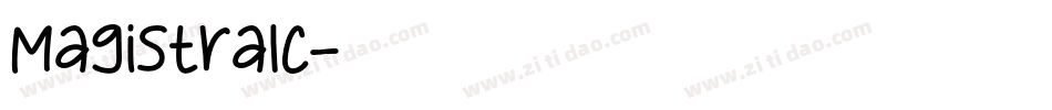 MagistralC字体转换