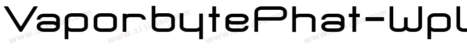 VaporbytePhat-WpW9字体转换