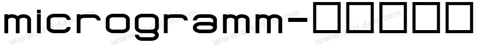 microgramm字体转换