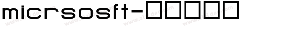 micrsosft字体转换