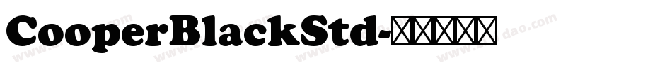 CooperBlackStd字体转换
