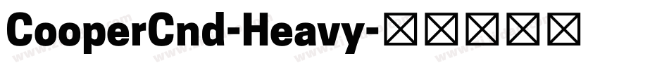 CooperCnd-Heavy字体转换