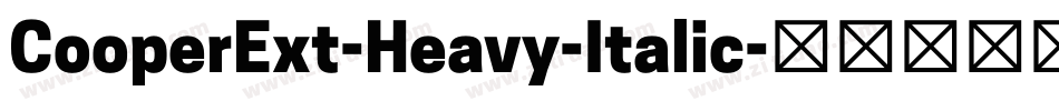CooperExt-Heavy-Italic字体转换 CooperExt-Heavy-Italic字体转换