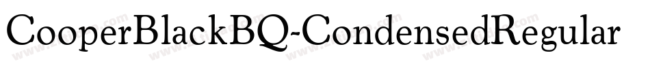 CooperBlackBQ-CondensedRegular字体转换