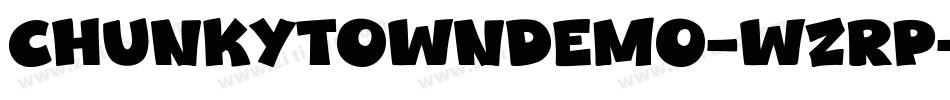 ChunkyTownDemo-wzRP字体转换