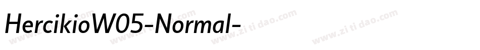 HercikioW05-Normal字体转换